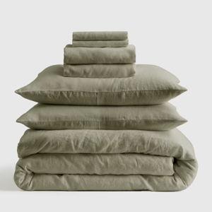 Deluxe Linen Duvet Bundle | Queen (Willowleaf)
