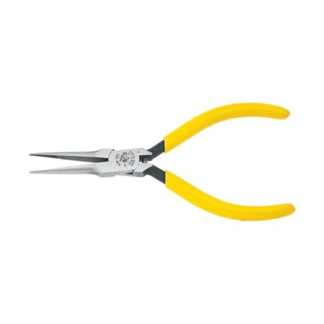 Klein Tools D318-51/2C Linemans Pliers, Needle Nose Side Cutters, Spring Loaded, 5-Inch with Knurled Jaw