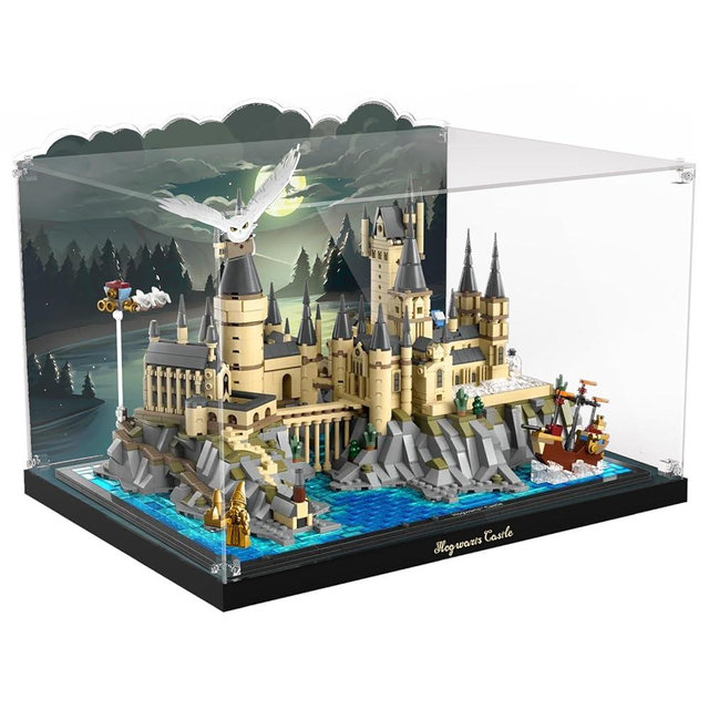 NAOCARD Acrylic Display Case for Lego Harry Potter Hogwarts Castle and Grounds 76419 Building Set, Dustproof Display Box for Harry Potter Playset, Perfect Display Model (Box Only ,Model NOT Included)…