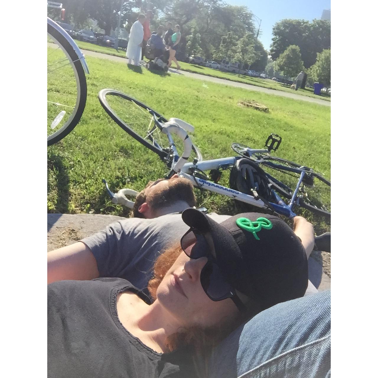 Biking in Chicago