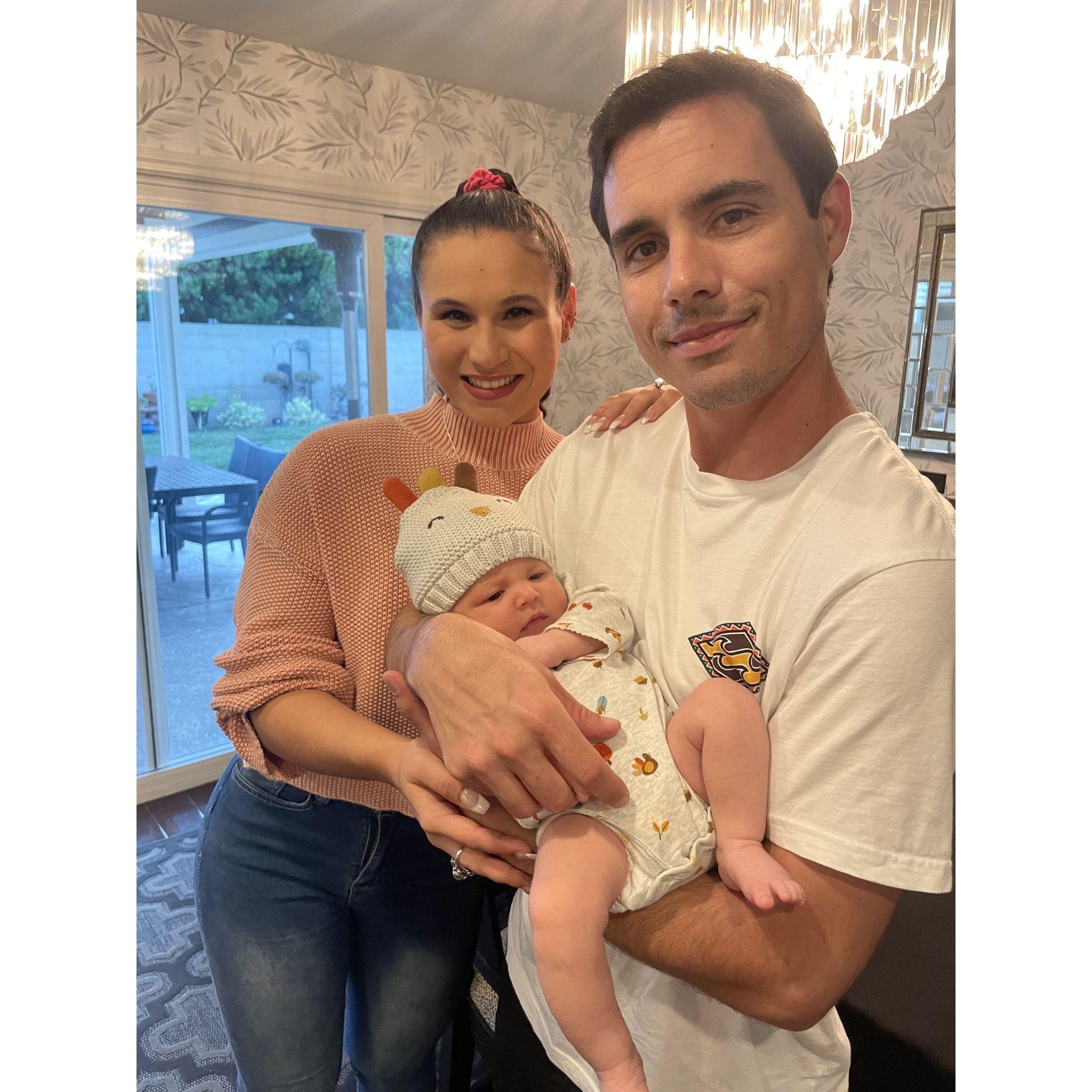 Thanksgiving with baby Lily