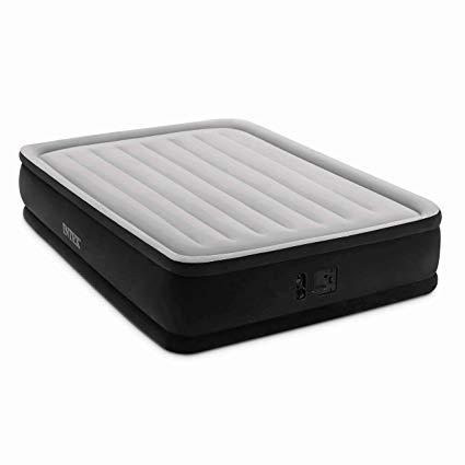 Intex Dura-Beam Series Elevated Comfort Airbed with Built-In Electric Pump, Bed Height 16", Queen - Amazon Exclusive
