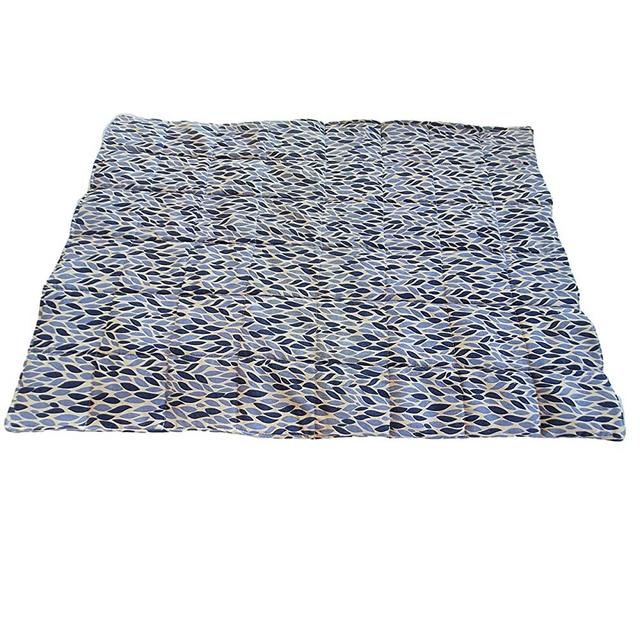 CUSHYSTORE Stove Glass Top Cover Extra Large Counter Mat Heat Resistant Scalding Protector 21"x28" (Navy Leave)