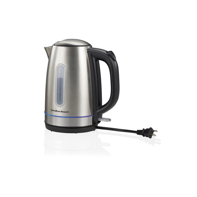 Hamilton Beach 1.7 L Stainless Steel Electric Kettle with LED Light Ring - 41037G