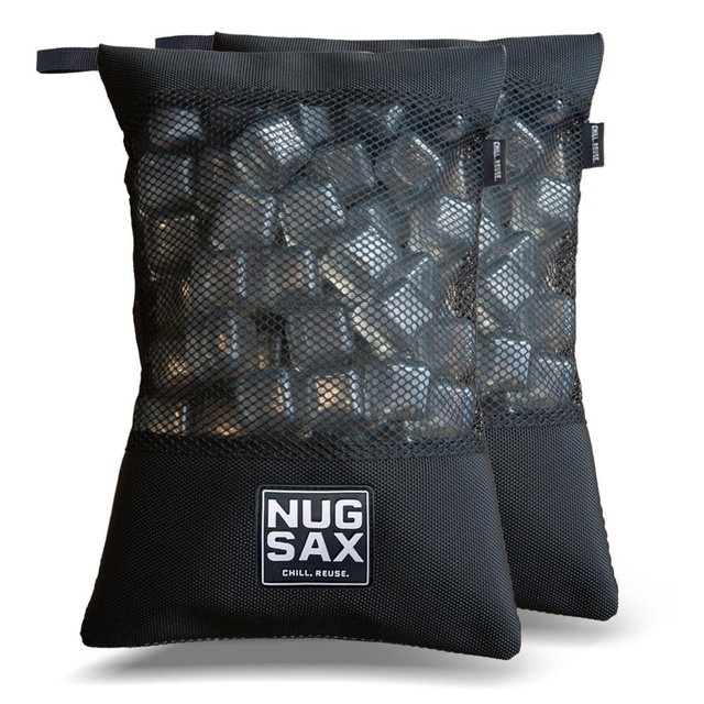 NUGSAX – The Duo (2 Pack) Reusable Ice Cubes and Ice Packs for Coolers, Lunch Bags, and Sporting Events | Reusable Freezer Cold Bags