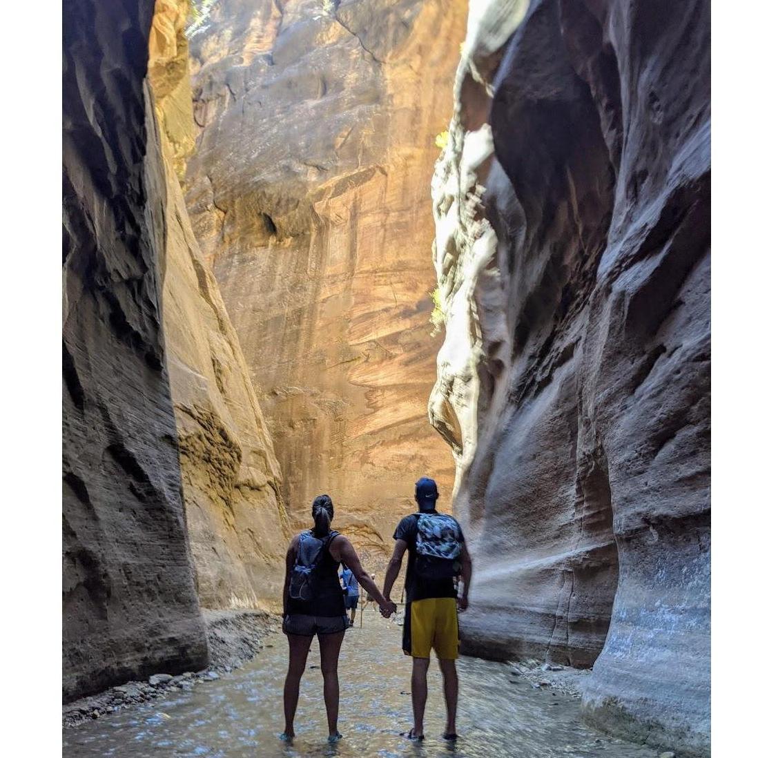 Our hike at Zion before the proposal