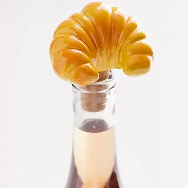 Croissant Ceramic Bottle Stopper