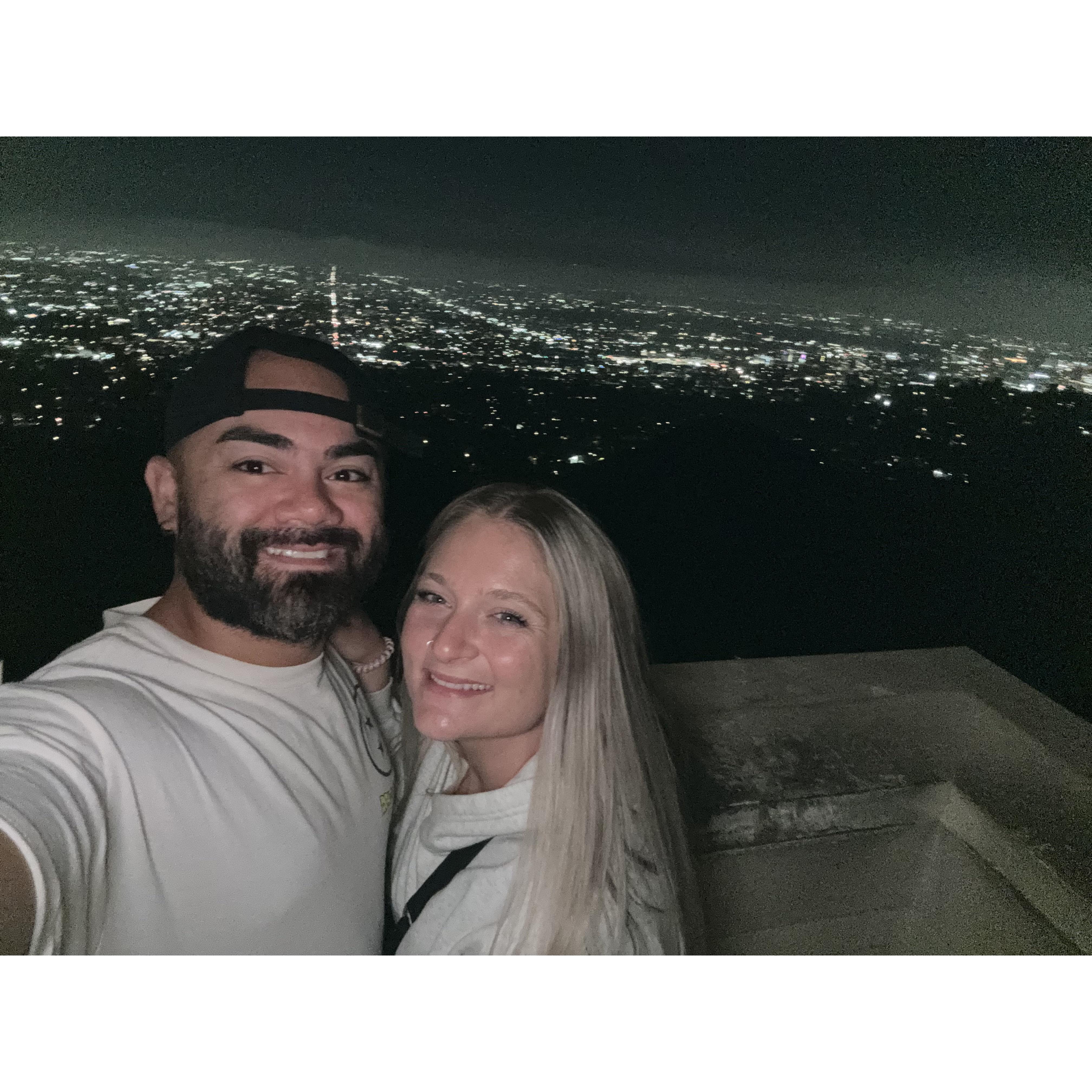 This was on our LA missions trip. We were at the Griffith Observatory overlooking the city.