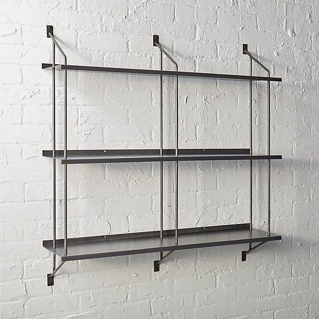 Stretch modular wall shelf