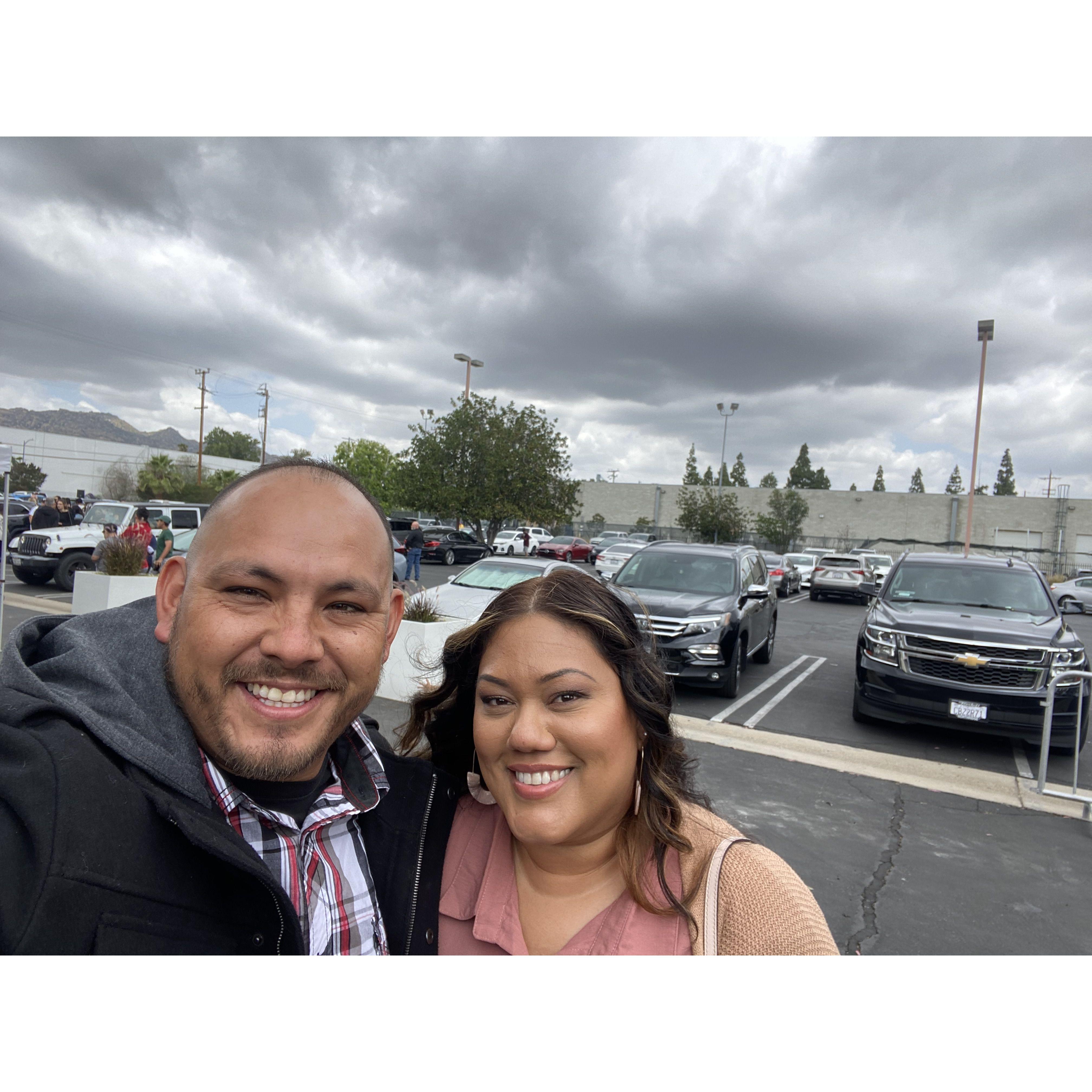 First church service together