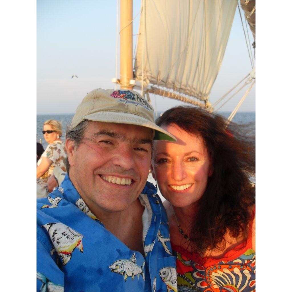 June 2011. Ben gifted Debbie a sailing excursion aboard The Joshua for one of her birthdays