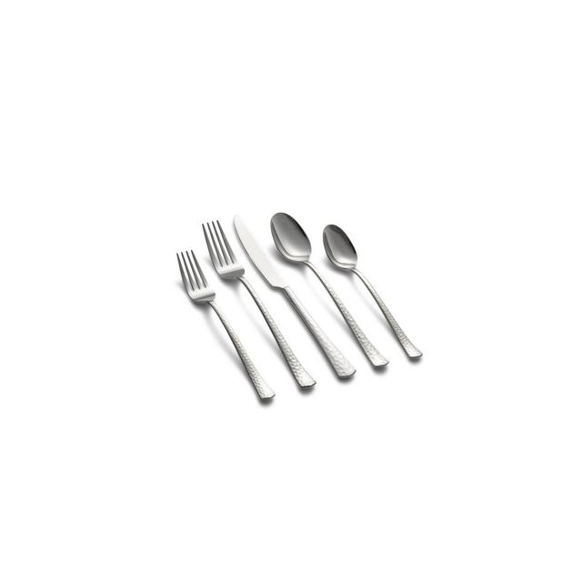 20pc Raegan Hammered Mirror Flatware Set - Cambridge Silversmiths