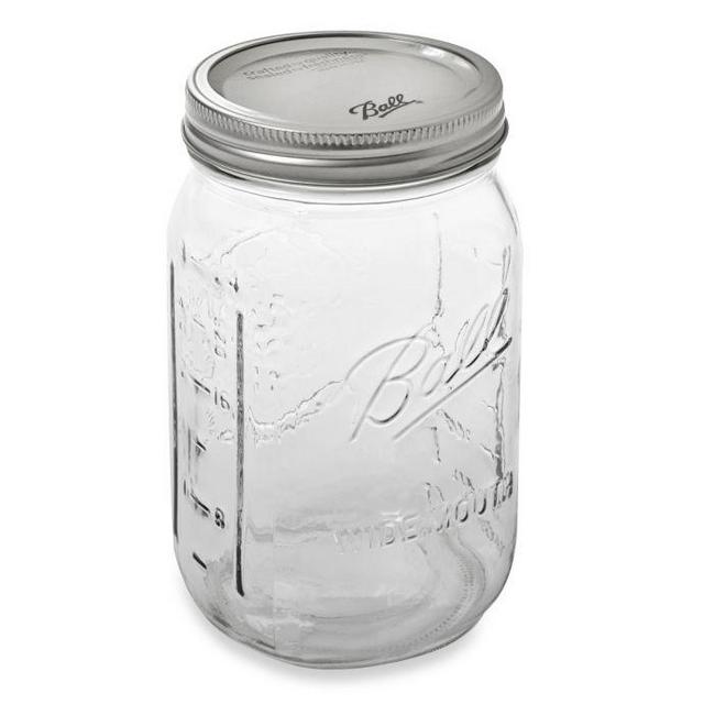 Ball® Wide Mouth 12-Pack 1 qt. Glass Canning Jars