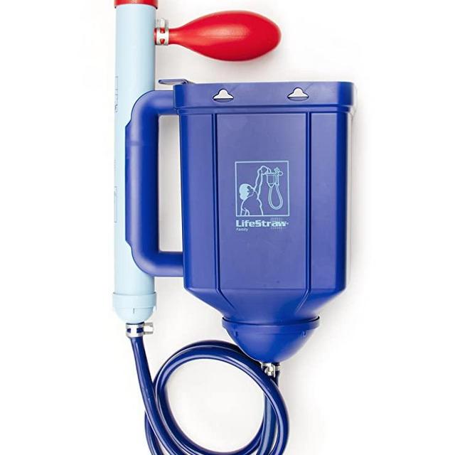 LifeStraw Family 1.0 Portable Gravity Powered Water Purifier for Emergency Preparedness and Camping