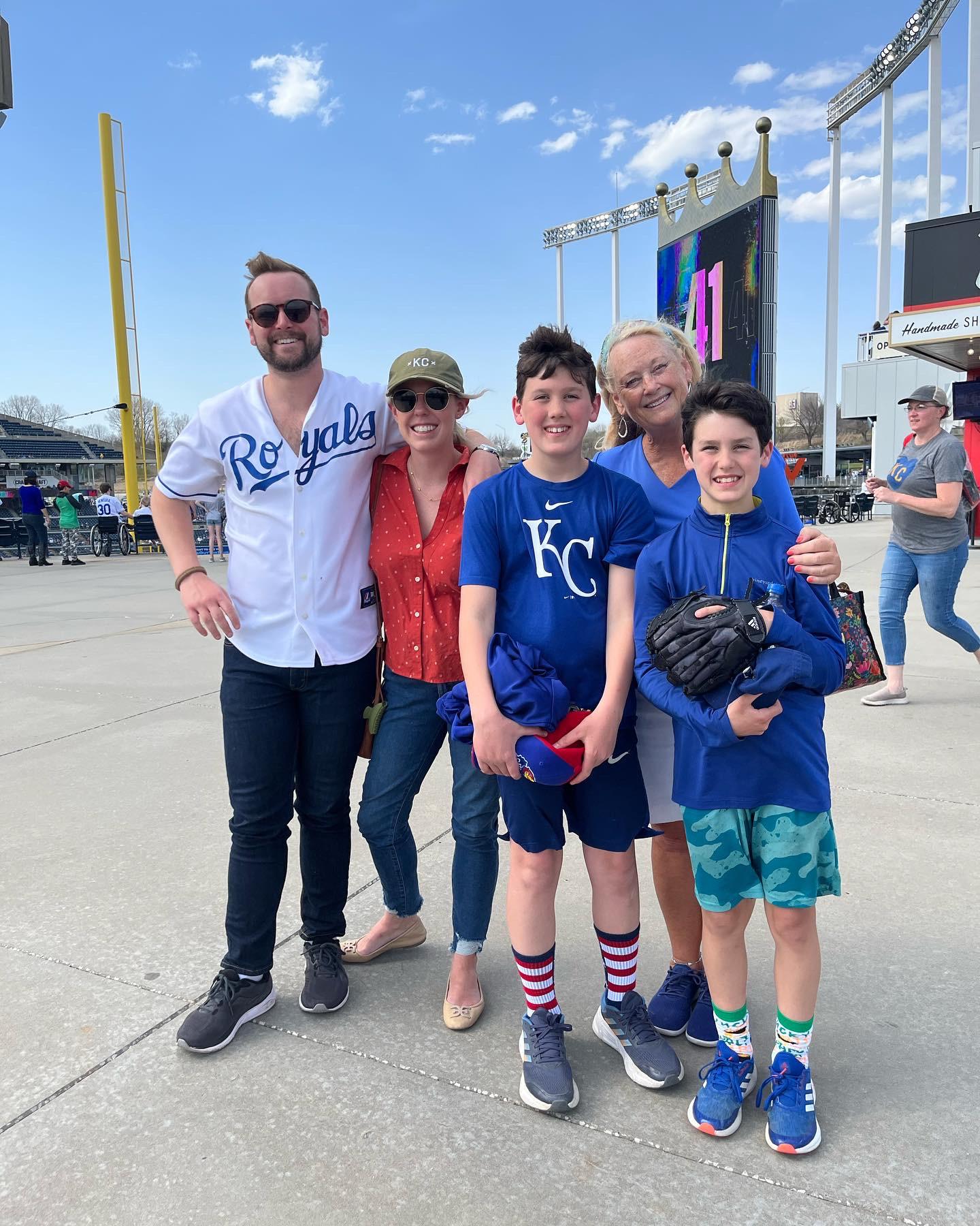 KC Royals game w/ Kate and Henry and Teddy Hagenhoff