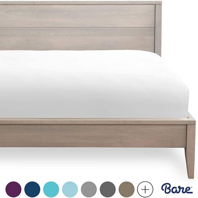 Bare Home Fitted Bottom Sheet Queen - Premium 1800 Ultra-Soft Wrinkle Resistant Microfiber - Hypoallergenic - Deep Pocket (Queen, White)