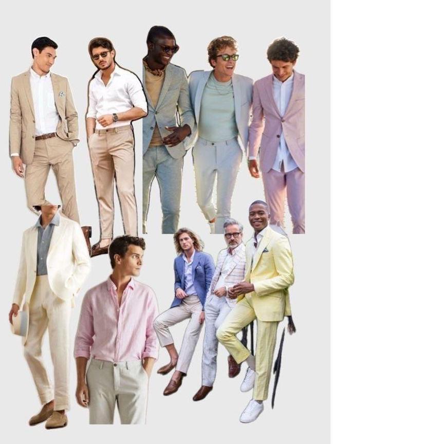 Saturday April 26 - Ceremony & Celebration - Light colored solids or prints - Suit & Tie Optional