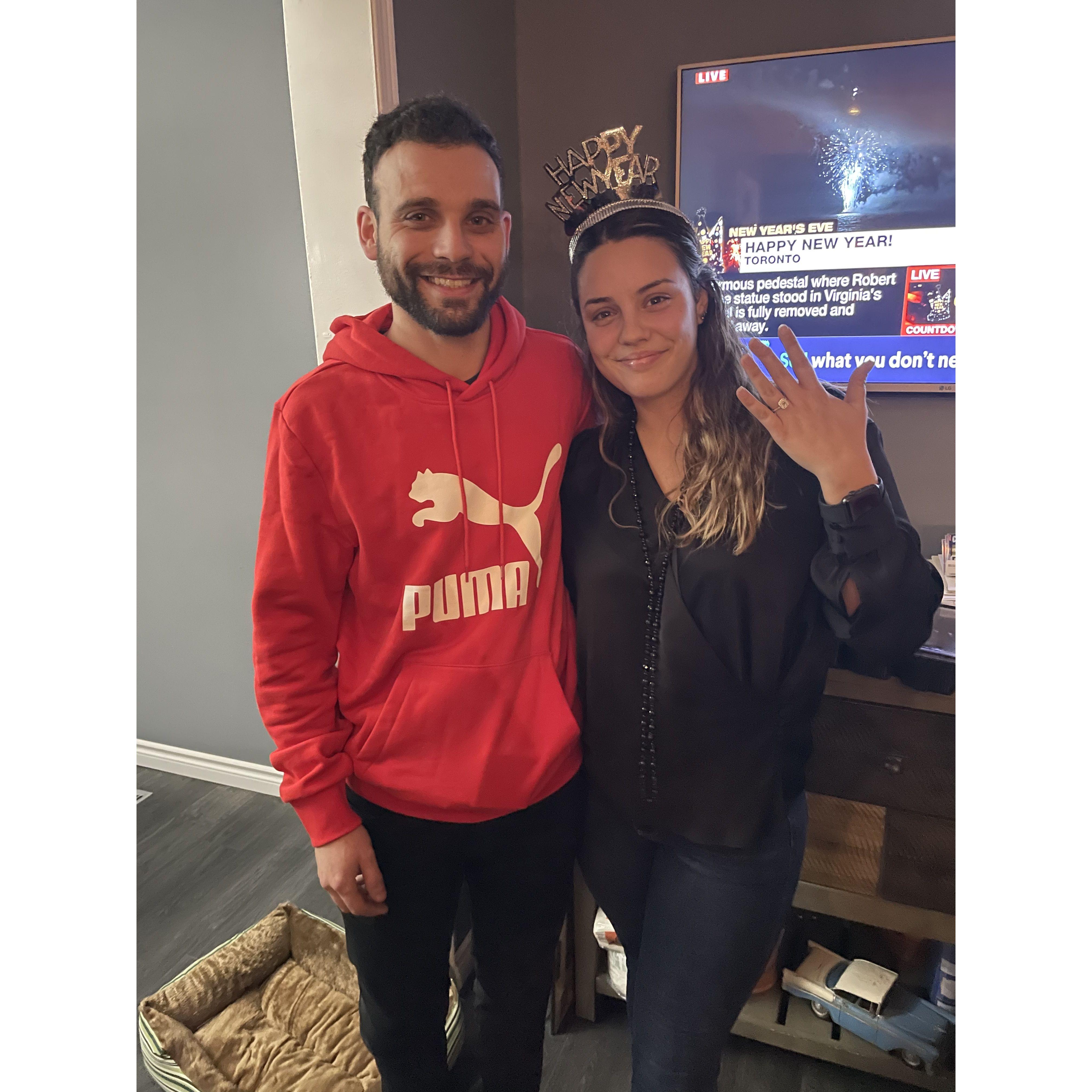 Fabio proposed on New Years!