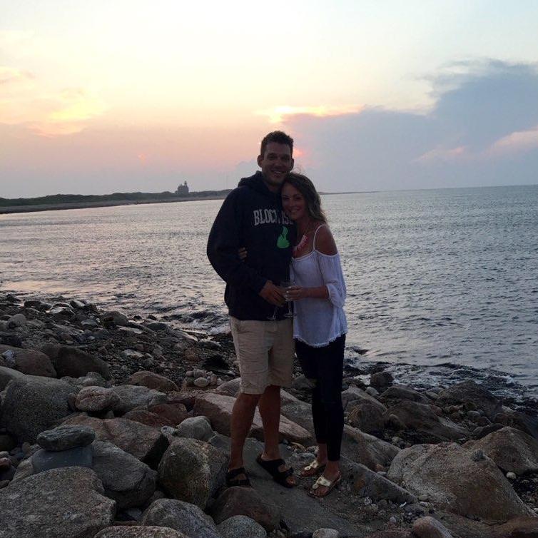 Allen's first trip to Block Island, enjoying sunset over the North Lighthouse.