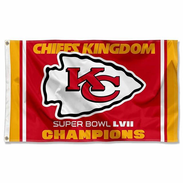 Kansas City Chiefs Super Bowl Champions Chiefs Kingdom Flag Outdoor Indoor 3x5 Foot Banner