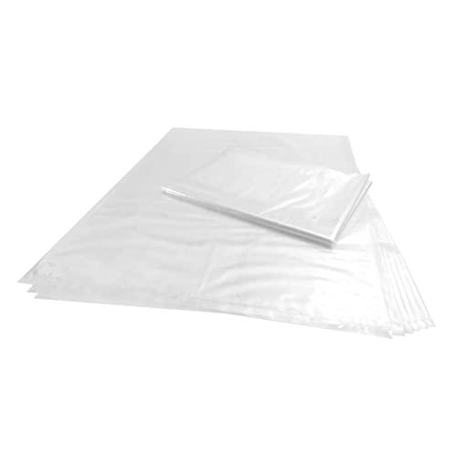 Wowfit 100 CT 18x24 inches 1 Mil Clear Plastic Flat Open Poly Bags Great for Proving Bread, Dough, Storage, Packaging and More (18 x 24 inches)