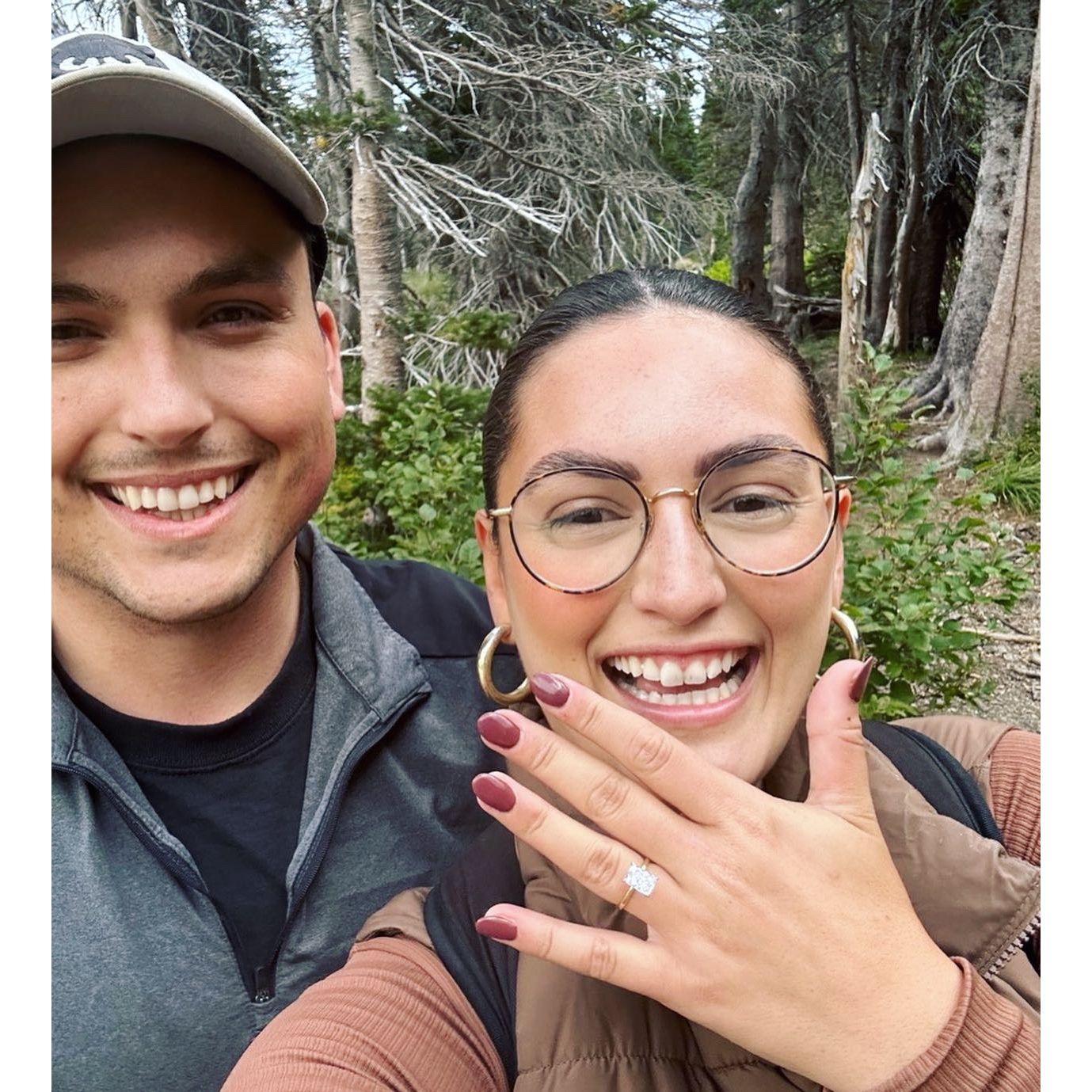Ignore the swollen fingers- we had just hiked 10 miles!