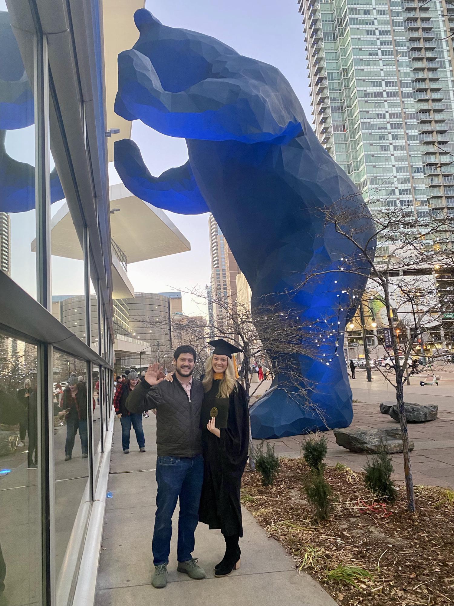 Peri's Grad school graduation