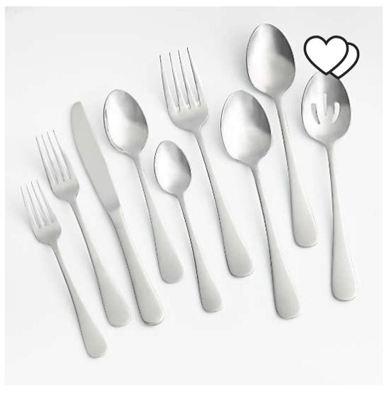 Cirrus 52-Piece Flatware Set | Crate and Barrel