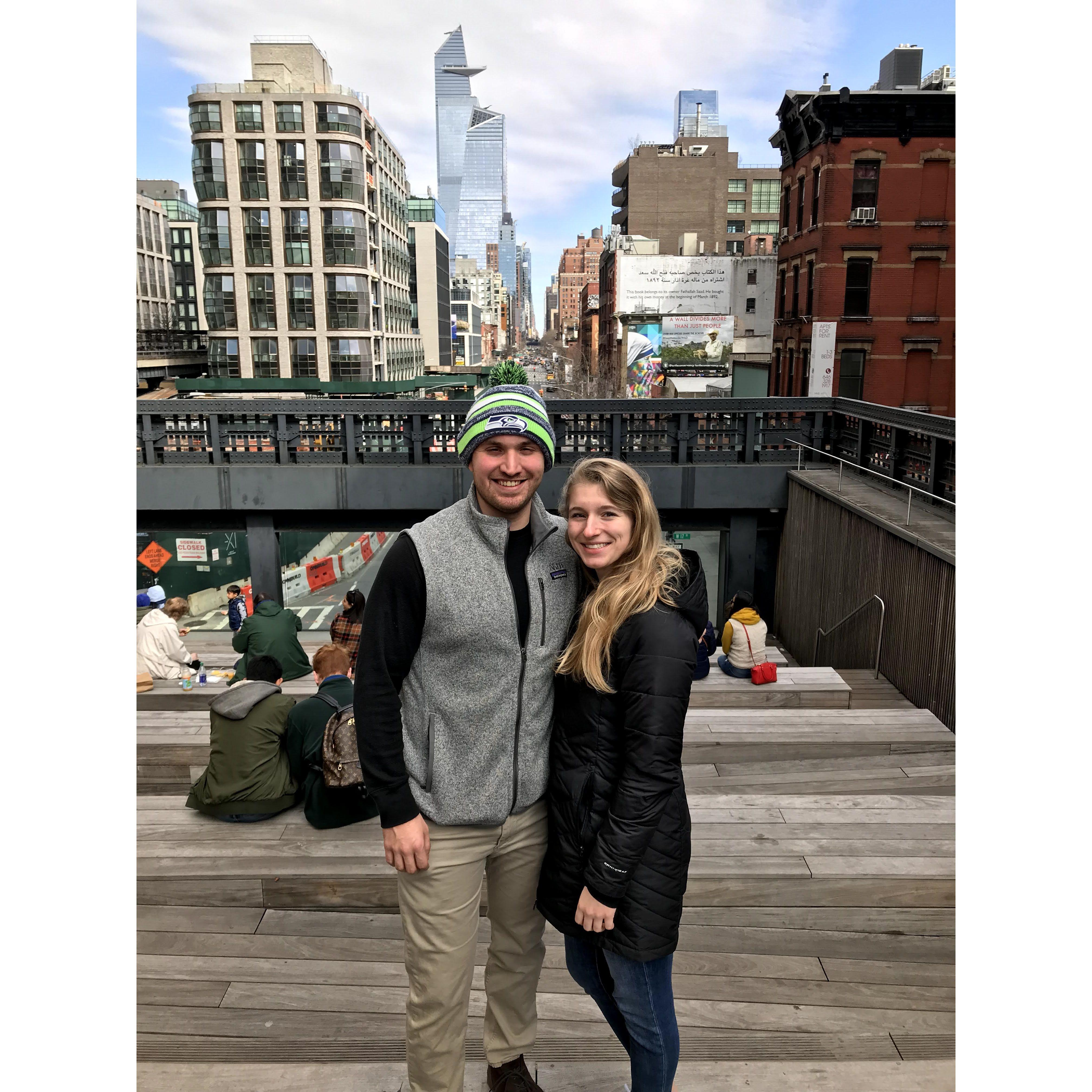 Our first real vacation together to New York! This was a week before the world closed down for COVID. March 2020