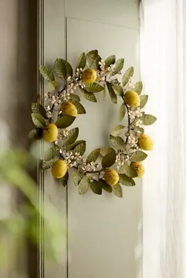 Lemon Vine Iron Wreath