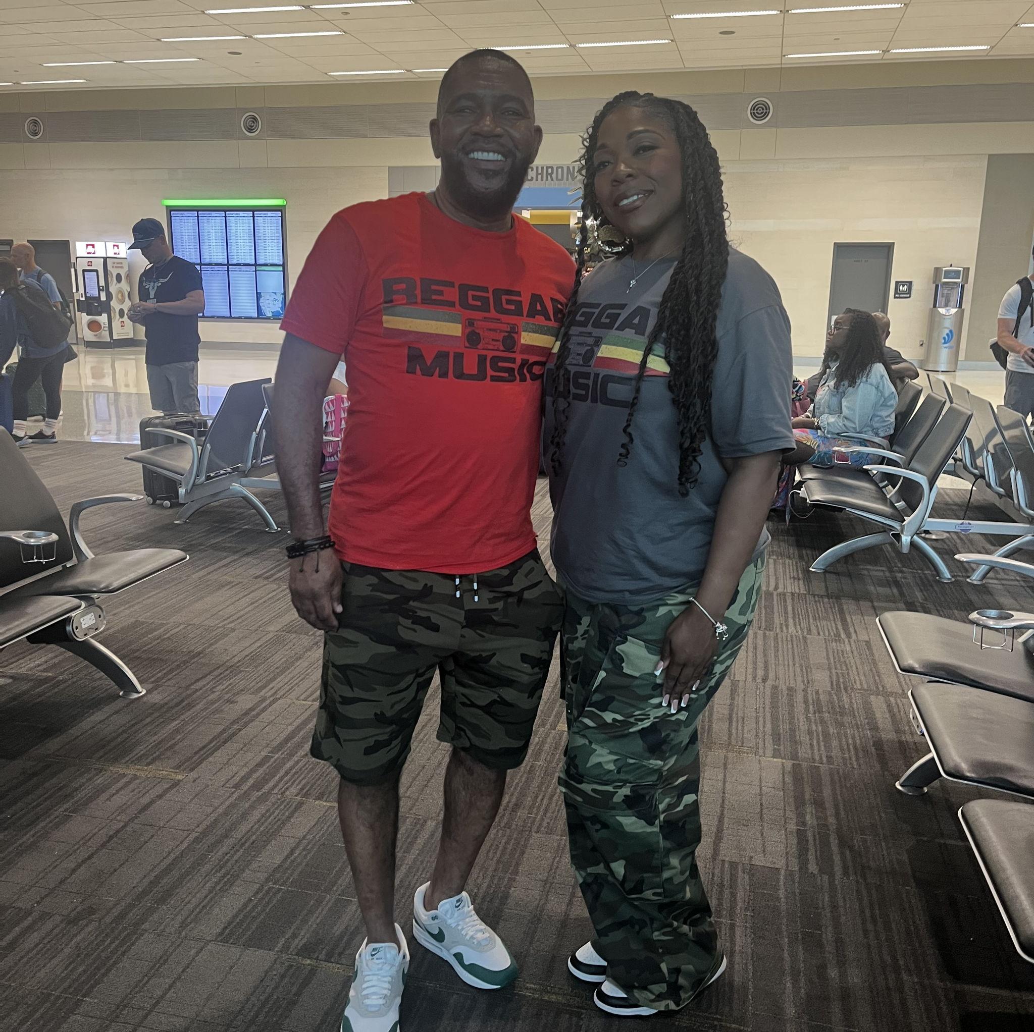 Leaving Houston, Texas to Go To Negril! Last time in an airport before becoming a Fiance' LOL
