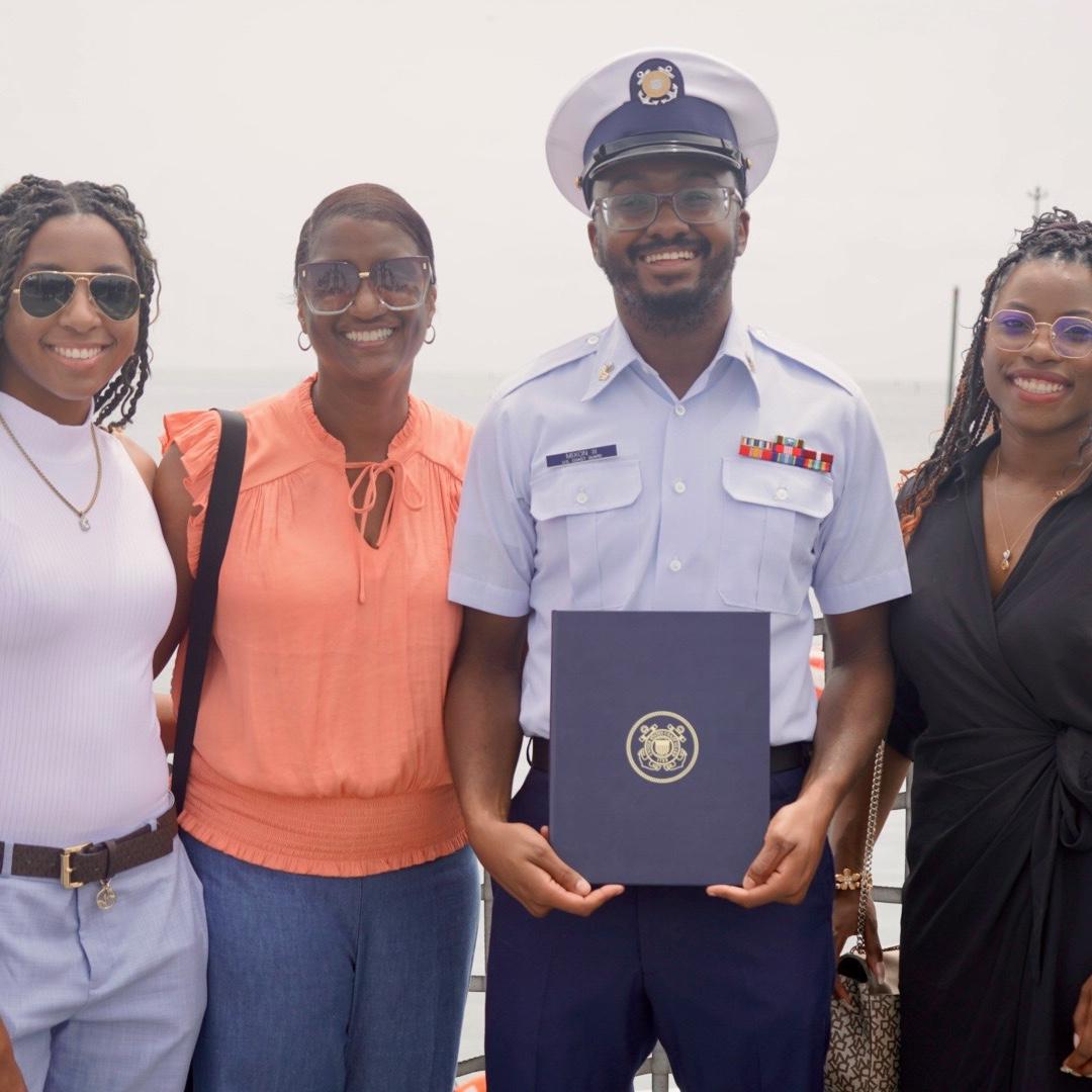 Celebrating Walter’s promotion with family