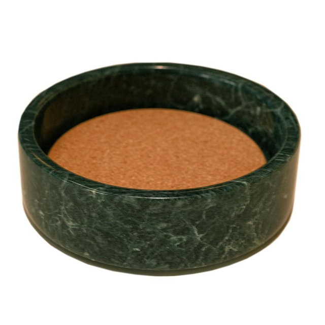 JIMEI Marble Wine Bottle Coaster Wine Bottle Champagne Bottle Coaster Absorbent Cork Holder Bottles and Any Occasion (India Green)