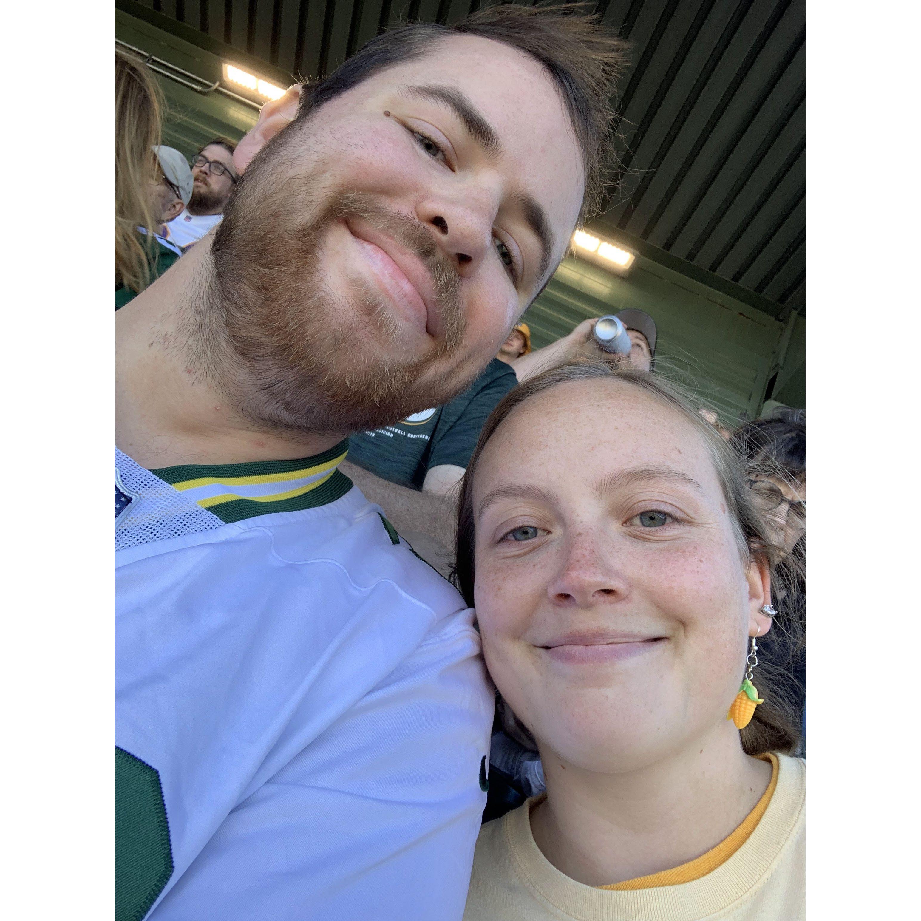 We got to go to a Packers game together fall 2024