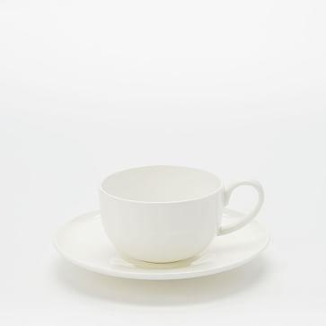 Rim Bone China Teacup + Saucer ( Set of 8 )