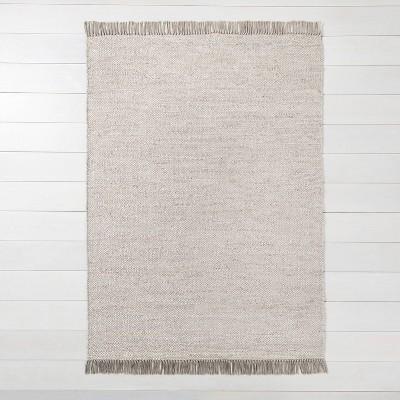 5'x7' Rug Gray Jute with Fringe - Hearth & Hand™ with Magnolia