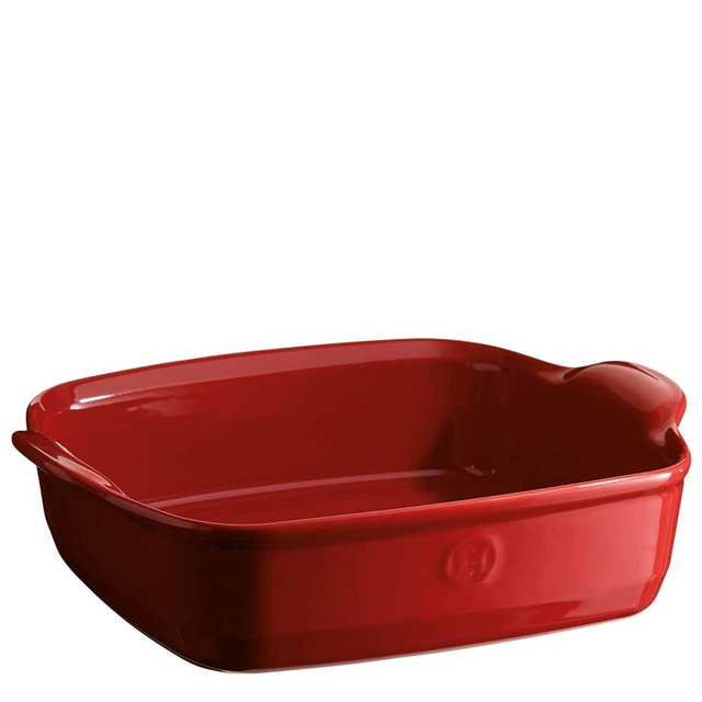 Emile Henry France Ovenware Ultime Square Baking Dish, Burgundy