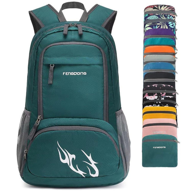 FENGDONG 35L Lightweight Foldable Waterproof Packable Travel Small Hiking Backpack Daypack for men women