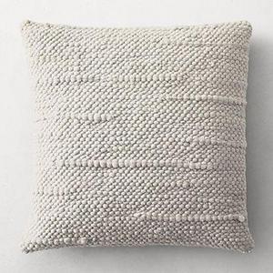 Textured Merino Wool Abstract Pillow Cover - Square