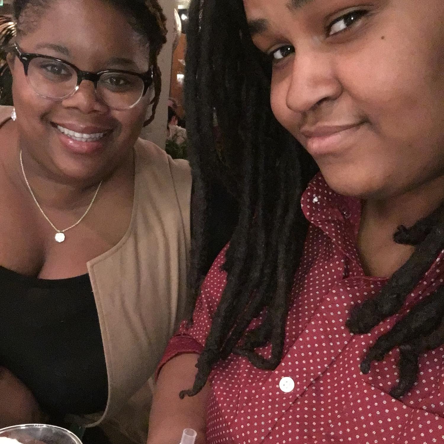 Our second date, at Shakora’s favorite restaurant in Baltimore, Alma. Where we also had our last meal before moving to California.