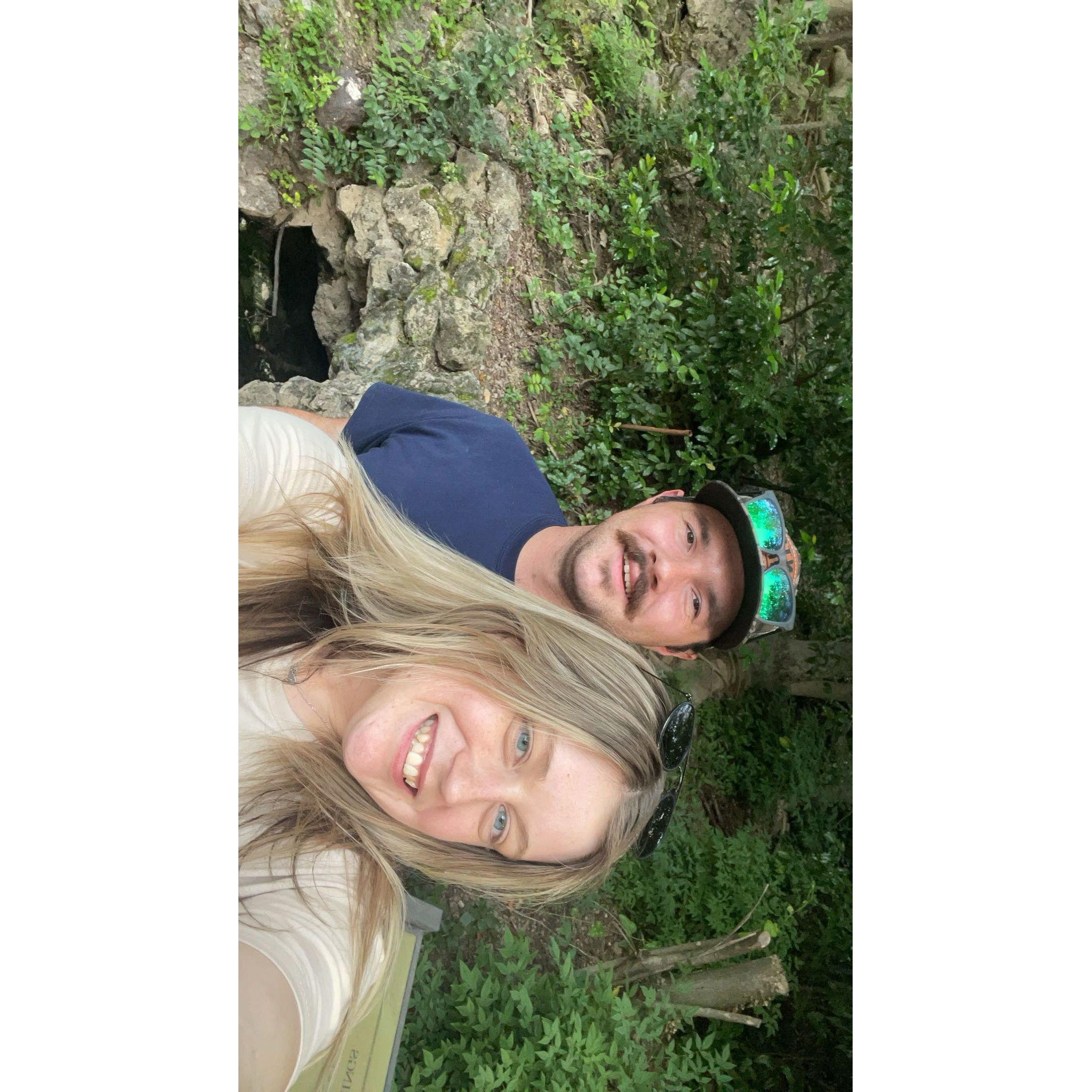 we got to go on golf cart tours in Missouri - such a cool experience!