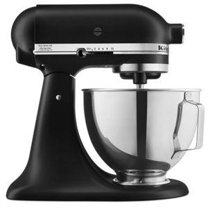 Deluxe 4.5 Quart Tilt-Head Stand Mixer Black Matte KSM97MI | KitchenAid