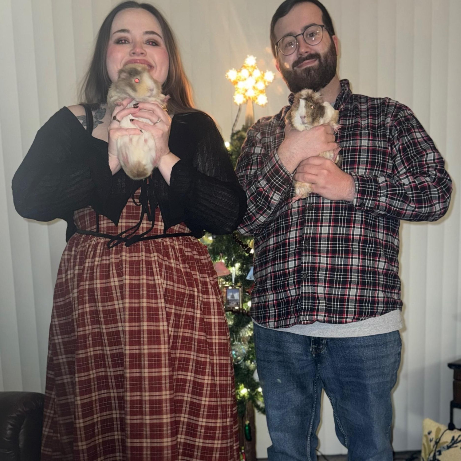 With our beloved Skrizz and Coco. Northfield, December 2024.
