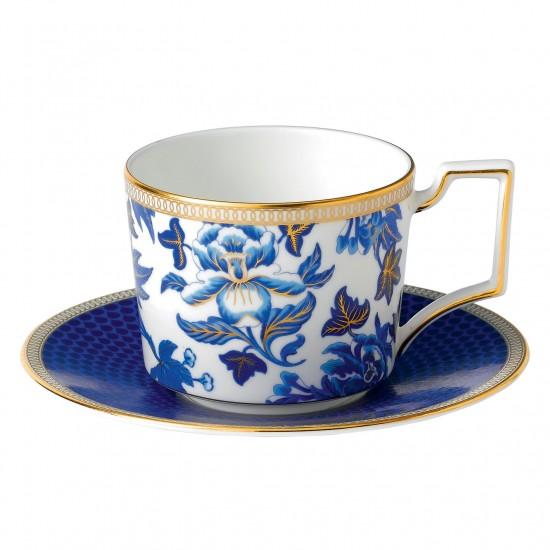 By Wedgwood Hibiscus Iconic Teacup & Saucer