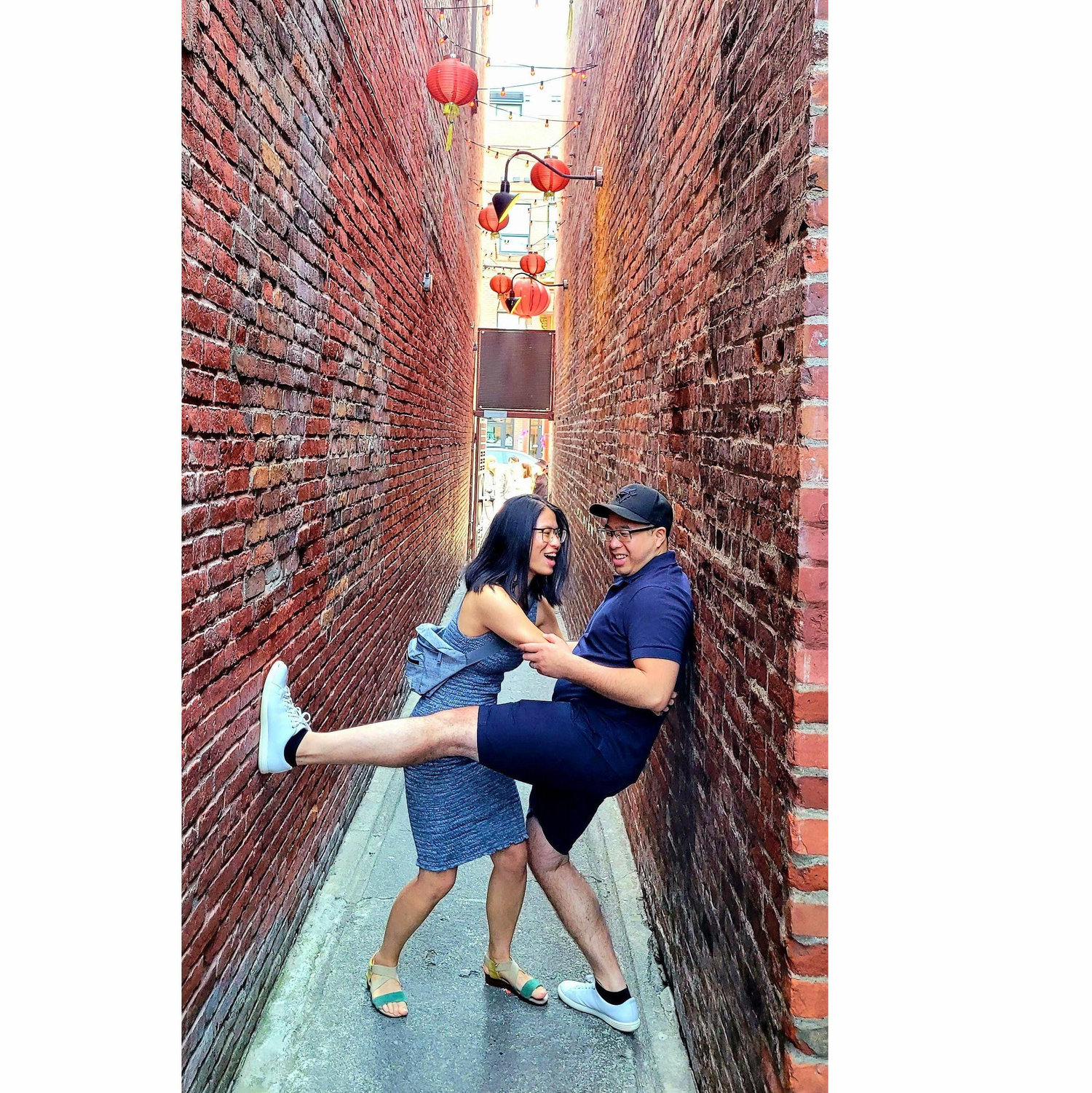 Just fooling around and in the moment of trying to figure out cute couple poses