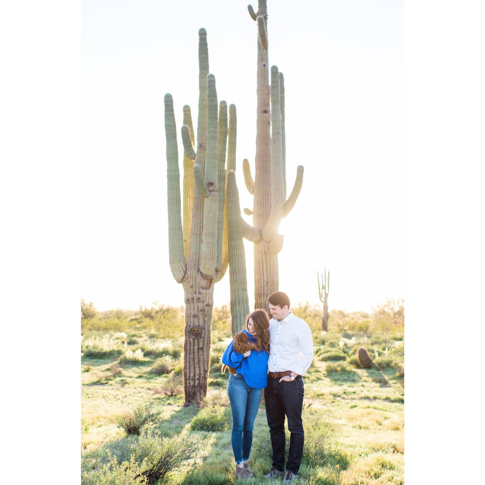 Family photos in the desert with Walter (courtesy of the amazing Michael Haslim)