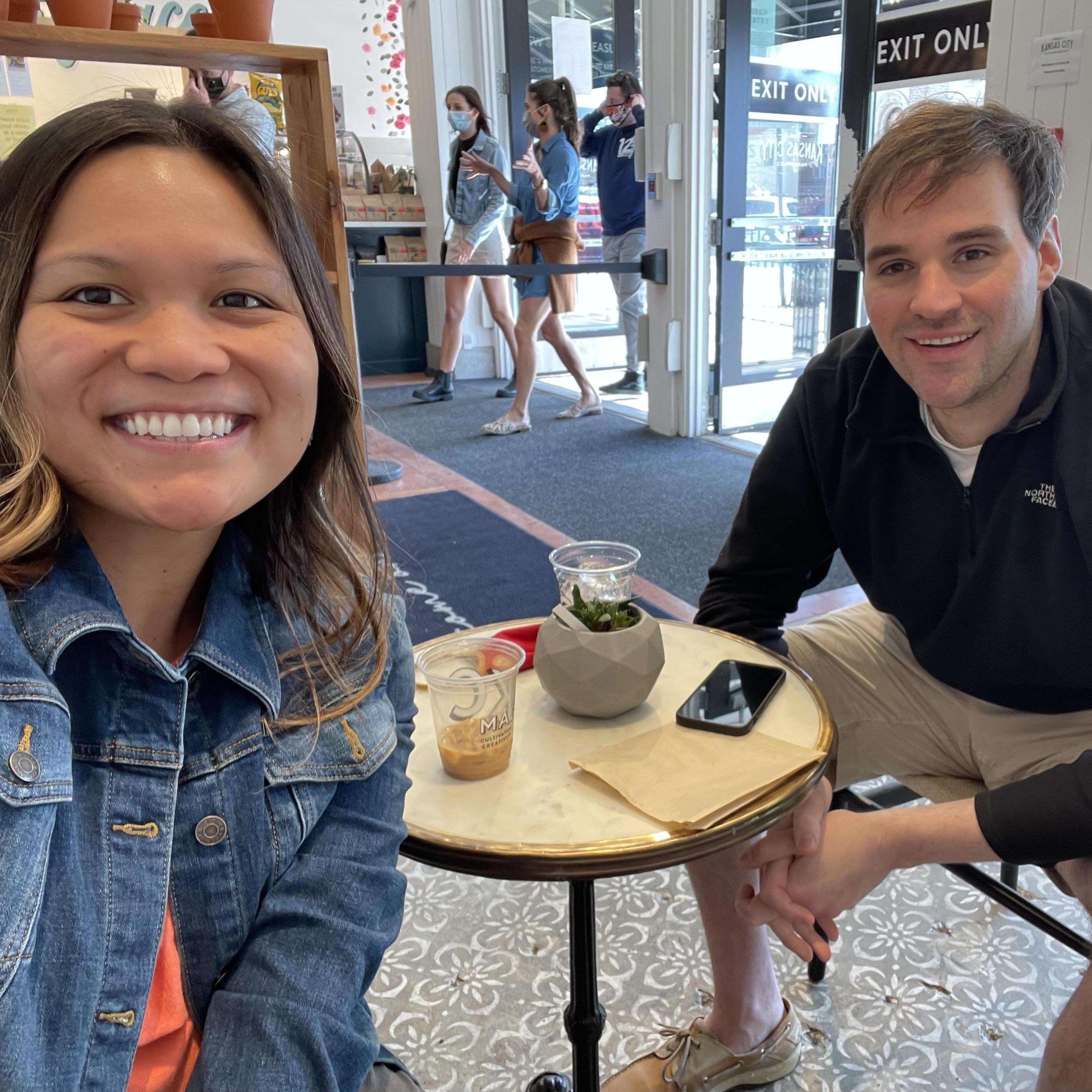 March 2021 - Country Club Plaza KCMO
Enjoying a cup of joe at Made in KC ☕️