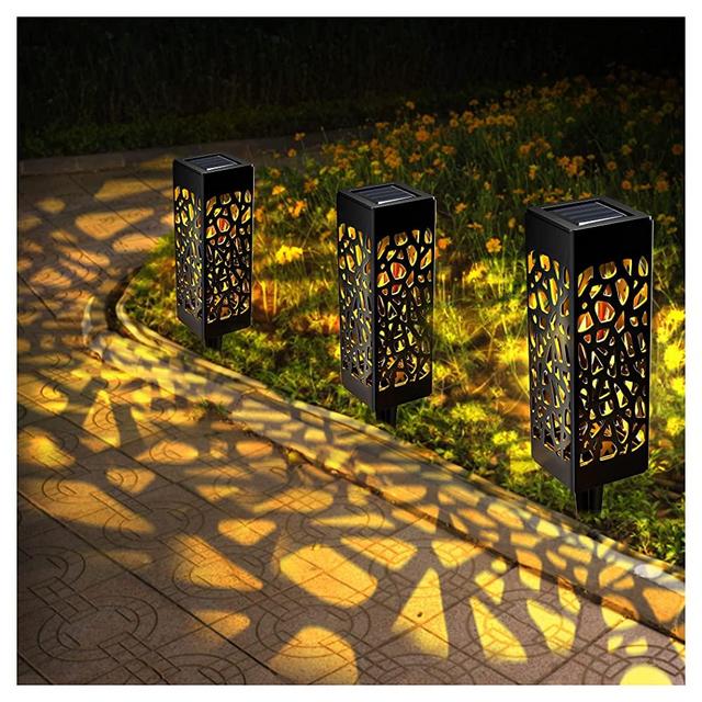 Otdair Solar Pathway Lights Outdoor, 8 Pack Solar Garden Lights, Waterproof LED Solar Landscape Lights Outdoor Auto On/Off for Garden Lamps for Patio, Lawn and Yard