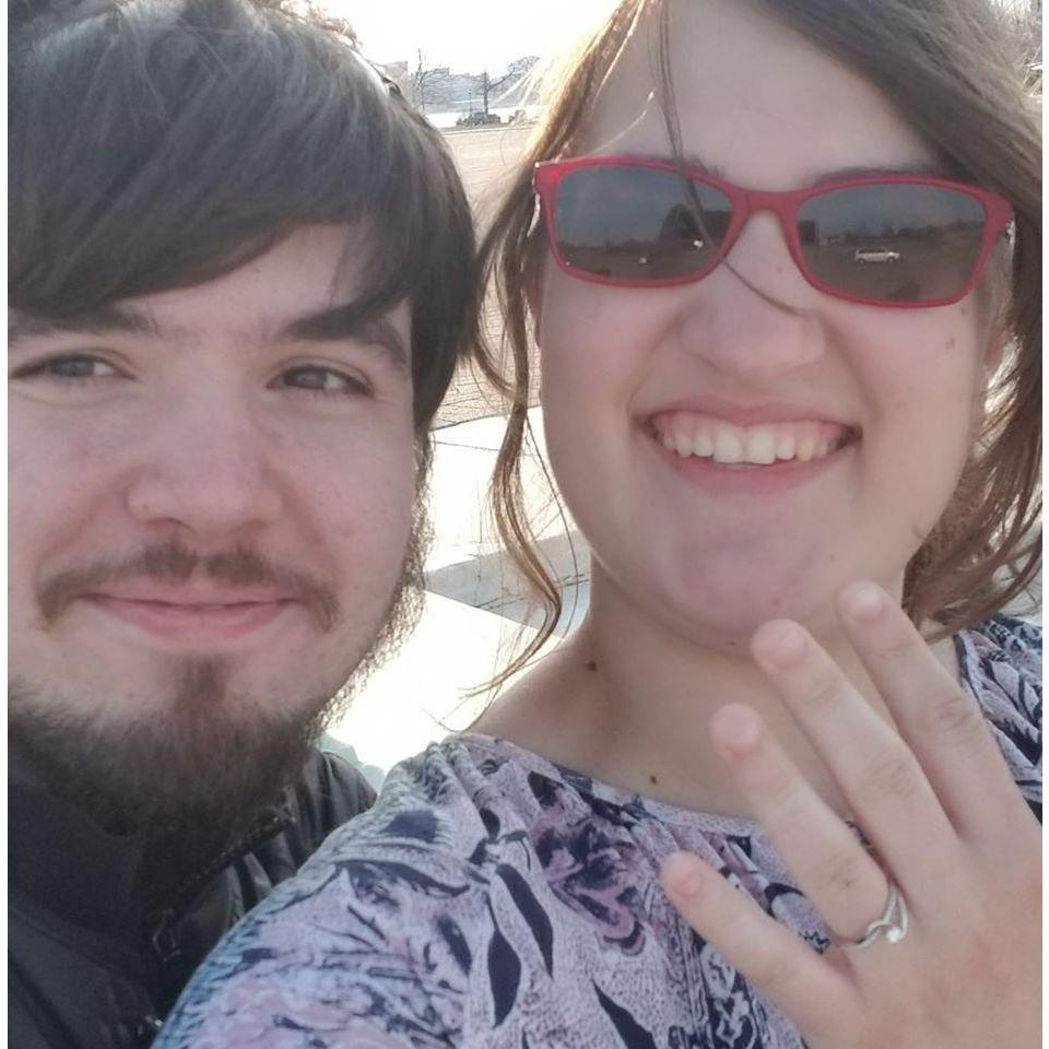 At Belle Ilse right after I said yes!