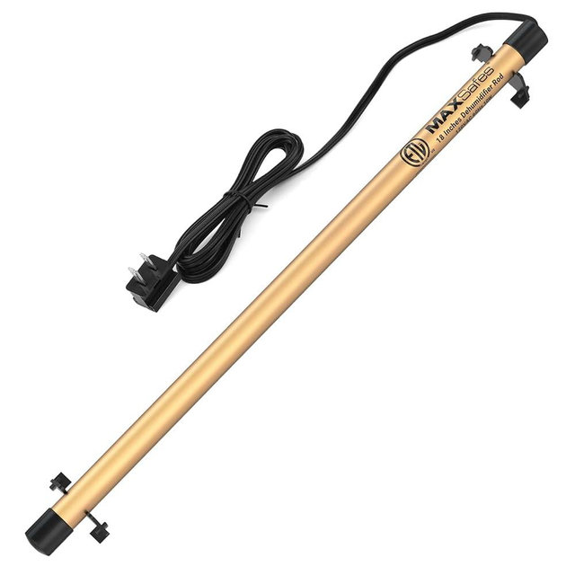 MAXSafes Gun Safe Dehumidifier Rod, Dry Rod - Easy Installation Plug-in Electric Dehumidifier Eliminates Moisture for Gun Safes & Cabinets, ETL Approved (18in)
